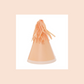 Light Orange Party Hat with Tassels Pack of 10